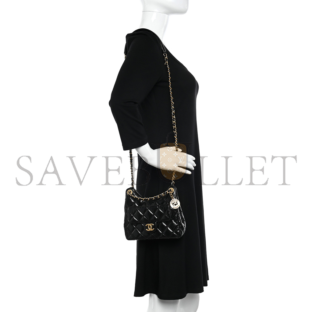 CHANEL MASTER HOBO SMALL GENIE CROSSBODY BAGS (19*17*16cm)